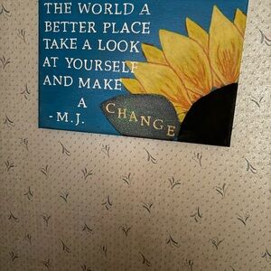 Inspirational Blue and Yellow Wall Art